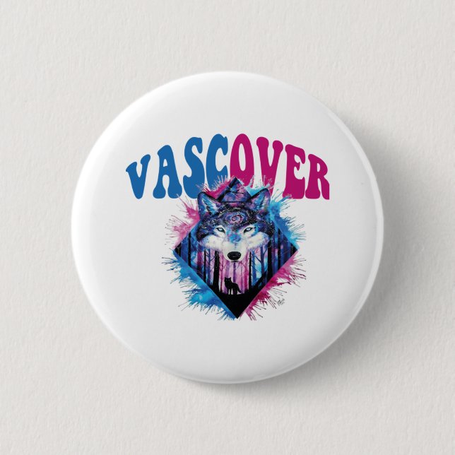 Zidika vascover wolf  Essential 6 Cm Round Badge (Front)