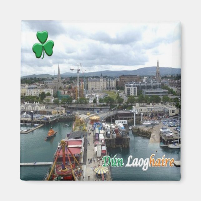 zIE006 DUN LAOGHAIRE Ireland,  Fridge Magnet (Front)