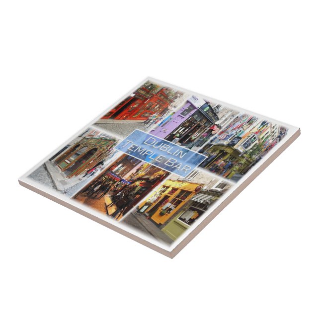 zIE015 DUBLIN Temple Bar, Northern Ireland Tile (Side)