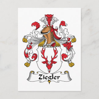 Ziegler Family Crest Postcard