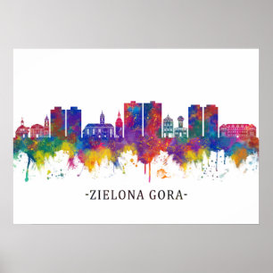Zielona Gora Poland Skyline Poster