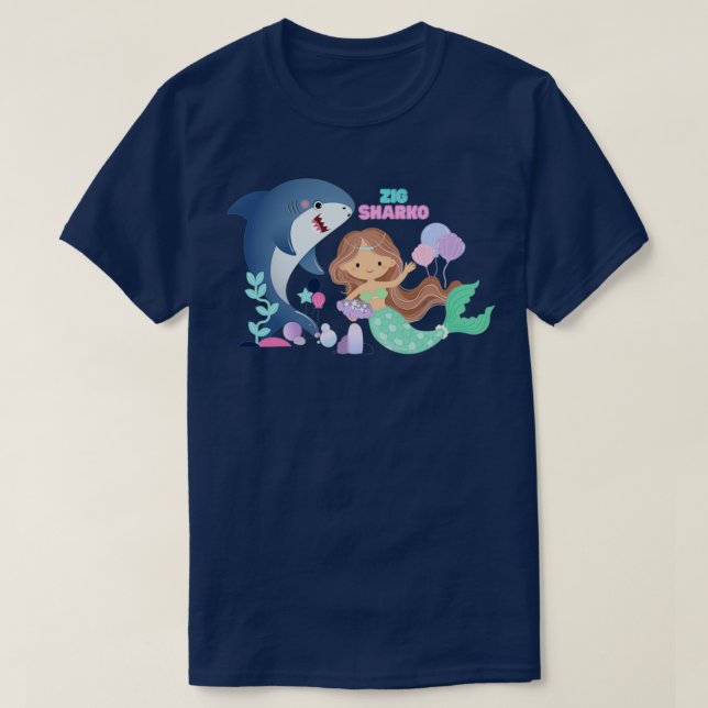 Zig and Sharko Games Cute T-Shirt (Design Front)