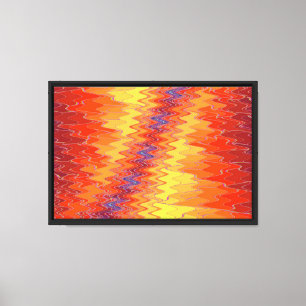 Zig Zag 2 Wrapped Canvas Print