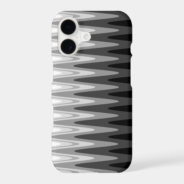 Zig Zag Black White Grey Pattern (Back)