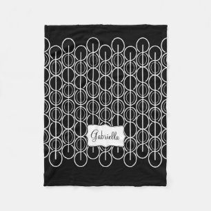 Zig zag colourful name blanket