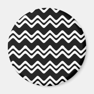 Zig Zag Dual Coloured Line Pattern Magnet