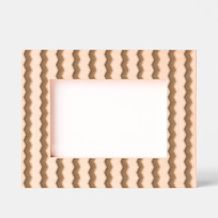 Zig Zag Etched Wooden Frame