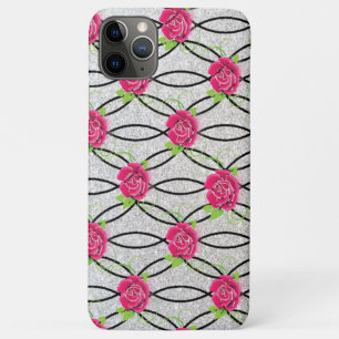 Zig Zag Pattern, flower Case-Mate iPhone Case
