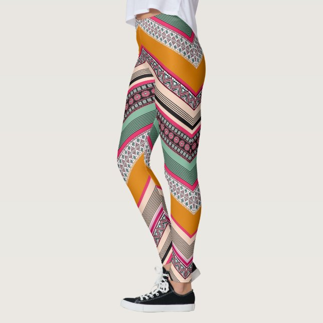 Zig Zag Pattern Leggings (Left)