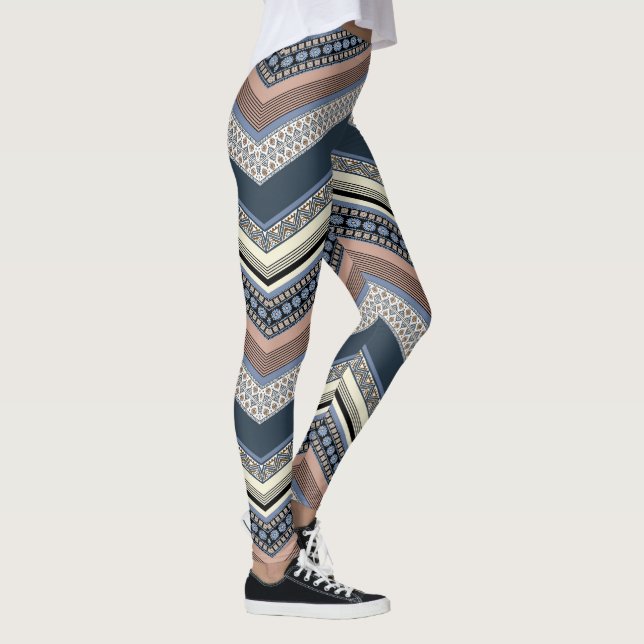 Zig Zag Pattern Leggings (Right)