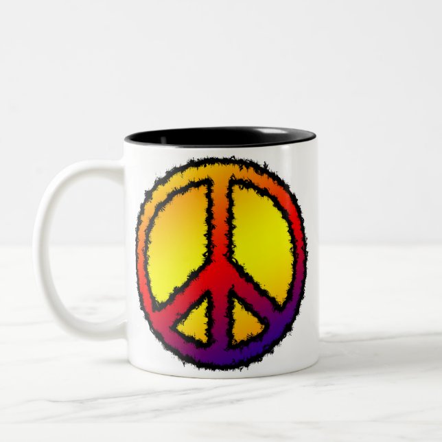 Zig Zag Peace Mug (Left)