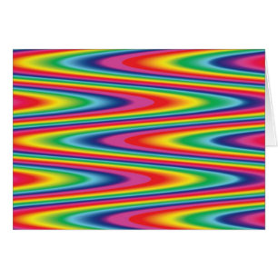 Zig Zag Psychedelic Rainbow Pattern