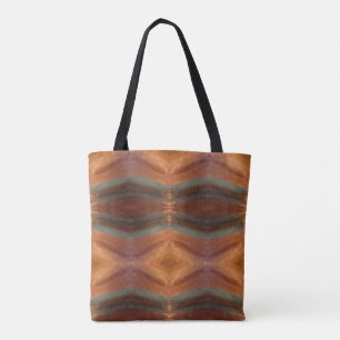 Zig Zag, Southwestern Aztec, Native Style Tote Bag