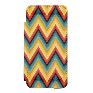 Zig Zag Striped Background 2 Incipio Watson™ iPhone 5 Wallet Case