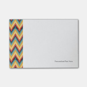 Zig Zag Striped Background 2 Post-it Notes