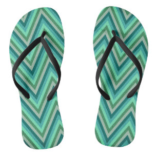 Zig Zag Striped Background Jandals