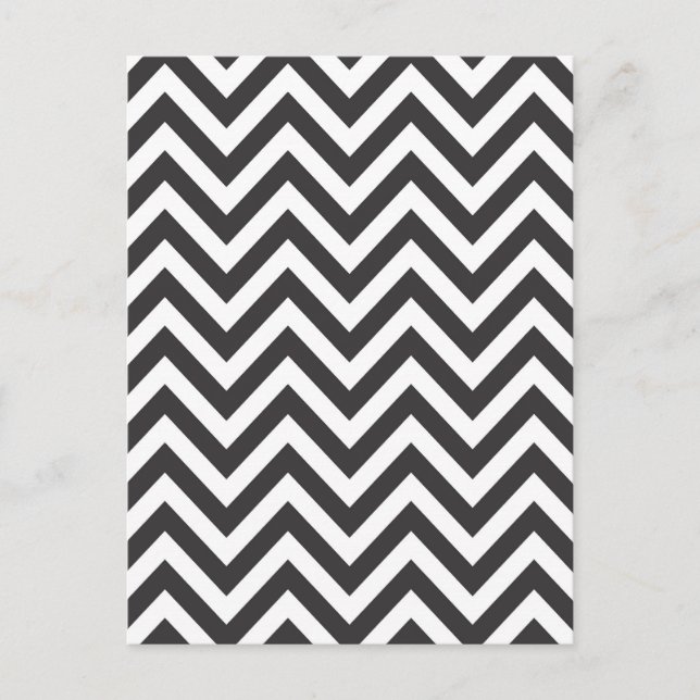 Zig Zag Striped Pattern Zazzle Template Background Postcard (Front)