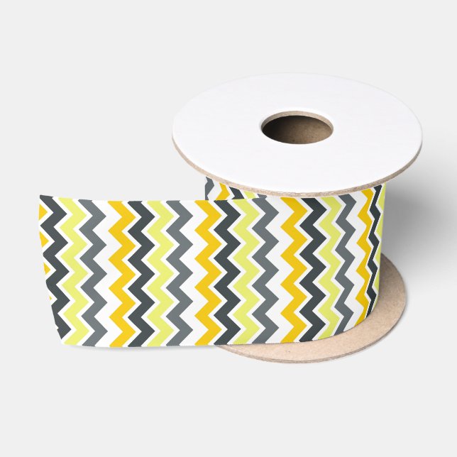 ZIG ZAG STRIPES SATIN RIBBON (Spool)