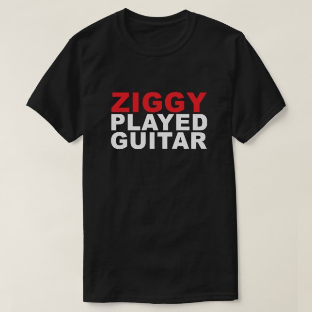 ZIGGY PLAYED GUITAR red Classic T-Shirt (Design Front)