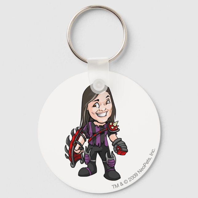 Ziggytron Darigan Citadel Staff Player Key Ring (Front)