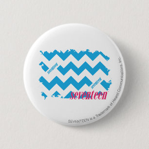 ZigZag Aqua 3 6 Cm Round Badge