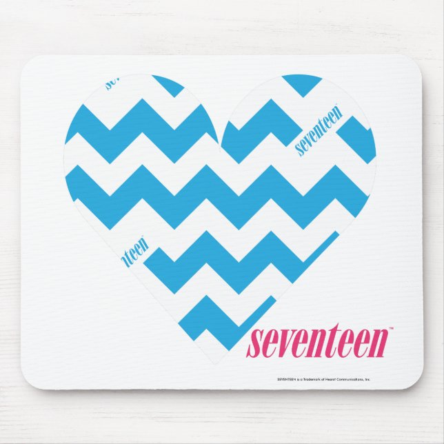 ZigZag Aqua 4 Mouse Pad (Front)