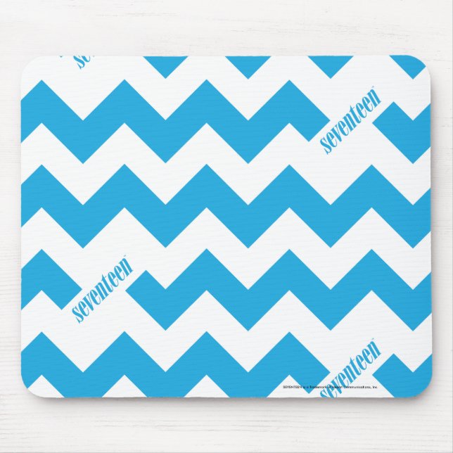 ZigZag Aqua Mouse Pad (Front)