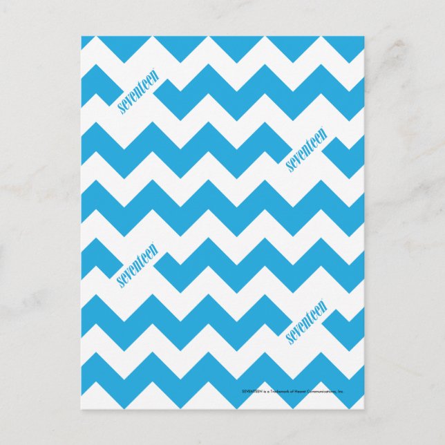 ZigZag Aqua Postcard (Front)