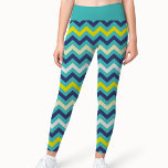 Zigzag Blue Green Yellow Chevron Pattern Pretty Leggings<br><div class="desc">Zigzag Blue Green Yellow Chevron Pattern Pretty Leggings . These elegant leggings features a beautiful Blue Green Yellow Chevron pattern .These pretty leggings are designed to make a statement with their captivating chevron pattern, featuring vibrant shades of Blue Green Yellow . These chevron print design Blue Green Yellow pattern elegant...</div>
