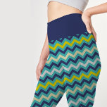 Zigzag Blue Green Yellow Chevron Pattern Pretty Leggings<br><div class="desc">Zigzag Blue Green Yellow Chevron Pattern Pretty Leggings . These elegant leggings features a beautiful Blue Green Yellow Chevron pattern .These pretty leggings are designed to make a statement with their captivating chevron pattern, featuring vibrant shades of Blue Green Yellow . These chevron print design Blue Green Yellow pattern elegant...</div>