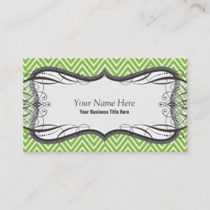 Zigzag Cheveron Pattern Business Card