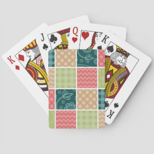 Zigzag, Chevron, Gingham, Polka Dots, Patchwork Playing Cards