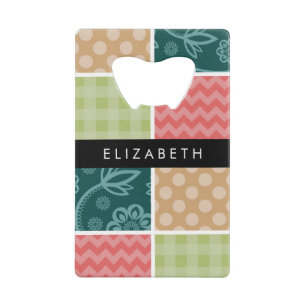 Zigzag, Chevron, Gingham, Polka Dots, Your Name