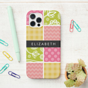 Zigzag, Chevron, Polka Dots, Gingham, Your Name iPhone 12 Pro Case