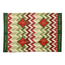 Zigzag Christmas (Monogrammed)