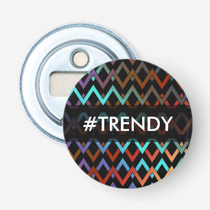 ZIGZAG diamonds - coloured + your backgr. & ideas Bottle Opener
