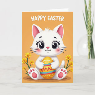 Zigzag Easter Feline Card