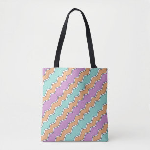 ZigZag Geometric Pattern Tote Bag