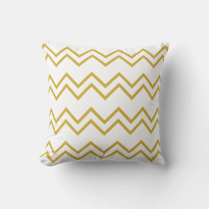 zigzag line gold cushion