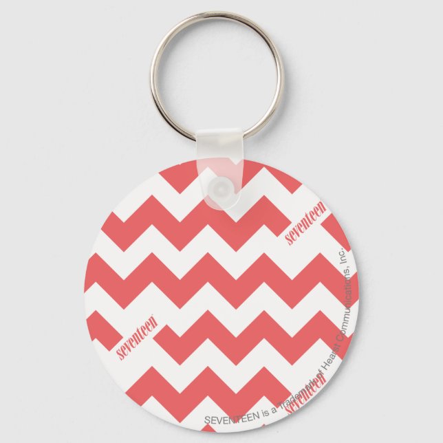 ZigZag LtPink Key Ring (Front)