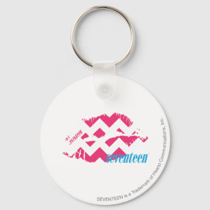 ZigZag Magenta Key Ring