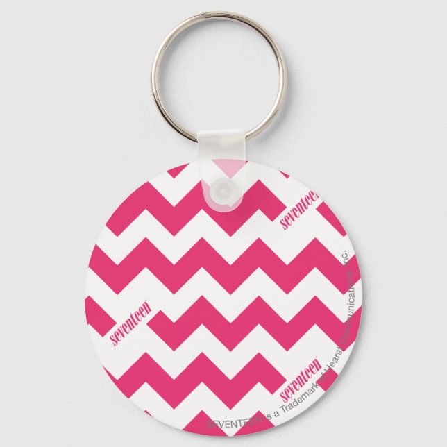 ZigZag Magenta Key Ring (Front)