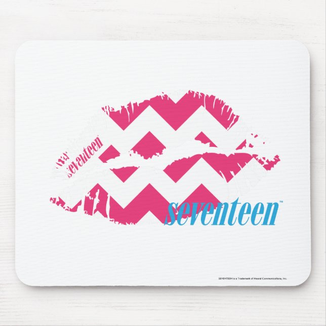ZigZag Magenta Mouse Pad (Front)