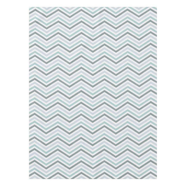 ZigZag Misty Coast Tablecloth (Front)
