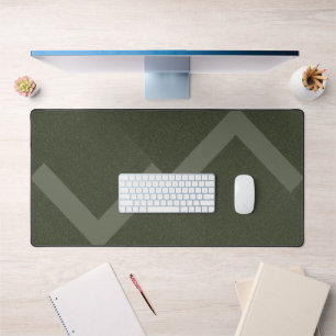 Zigzag Moss Green Desk Mat – Customisable