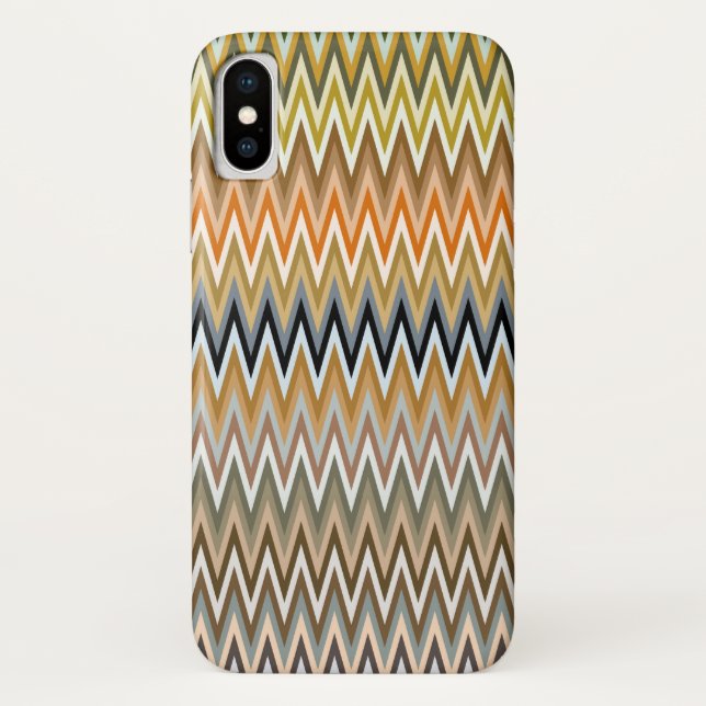 Zigzag Multicolor Pattern Case-Mate iPhone Case (Back)