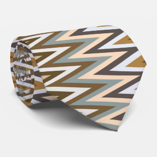 Zigzag Multicolor Pattern Tie