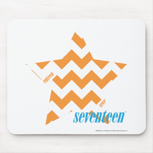 ZigZag Orange 3 Mouse Pad (Front)