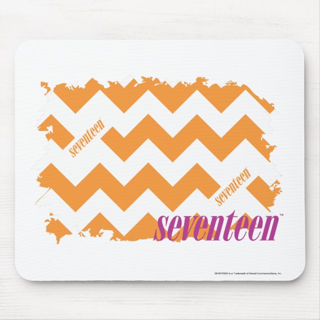 ZigZag Orange 4 Mouse Pad (Front)