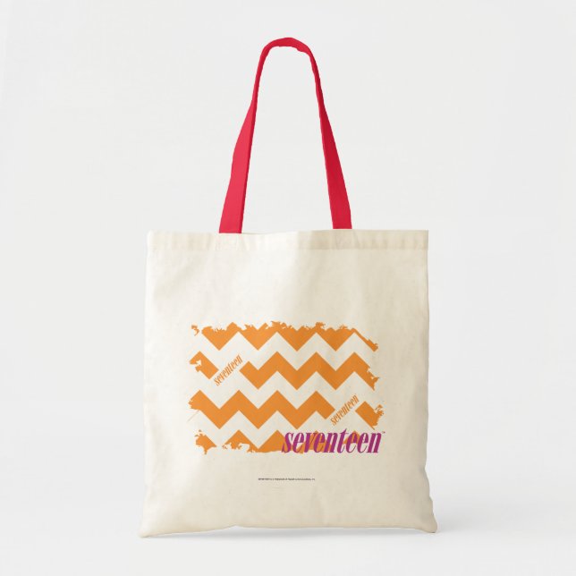 ZigZag Orange 4 Tote Bag (Front)